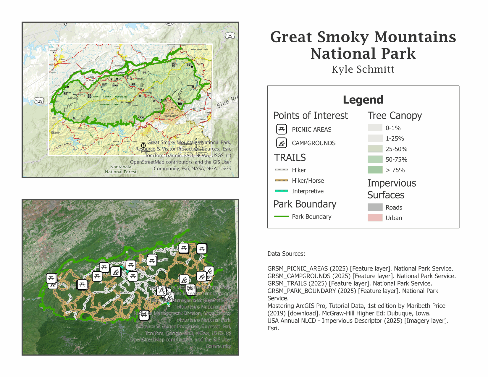 Great Smoky Mountains National Park: Recreation & Land Cover